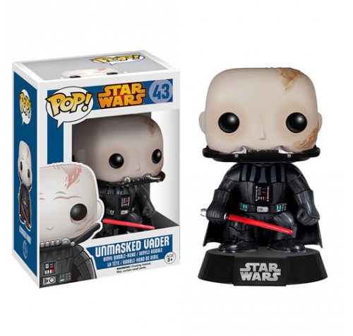 Unmasked vader on sale funko pop